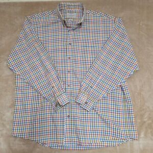 Jacob Miller Mens XL Long Sleeve Button Down Shirt Plaid Multi Color